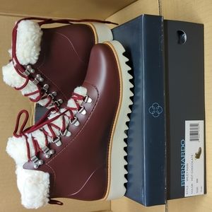 Anthropologie Bernardo Wiley rain Hit Chocolate Rain/winter  Boots, Size 8